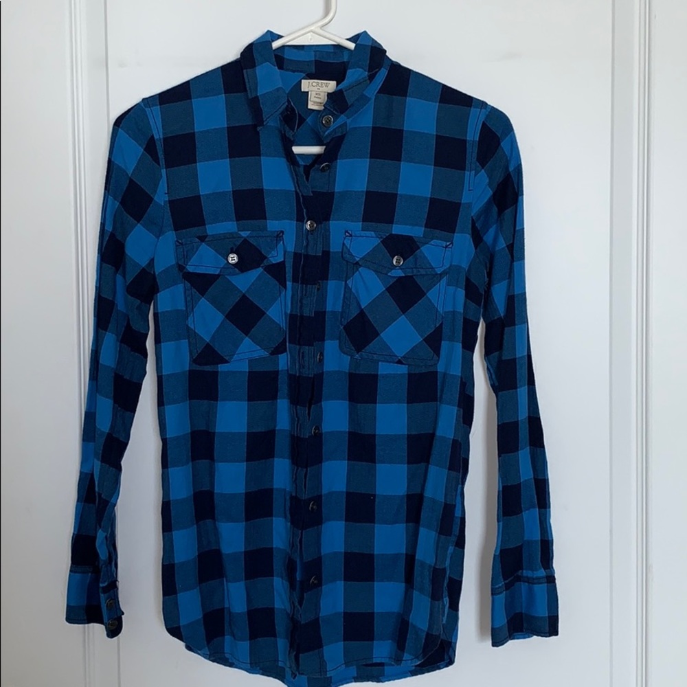 Blue J. Crew flannel